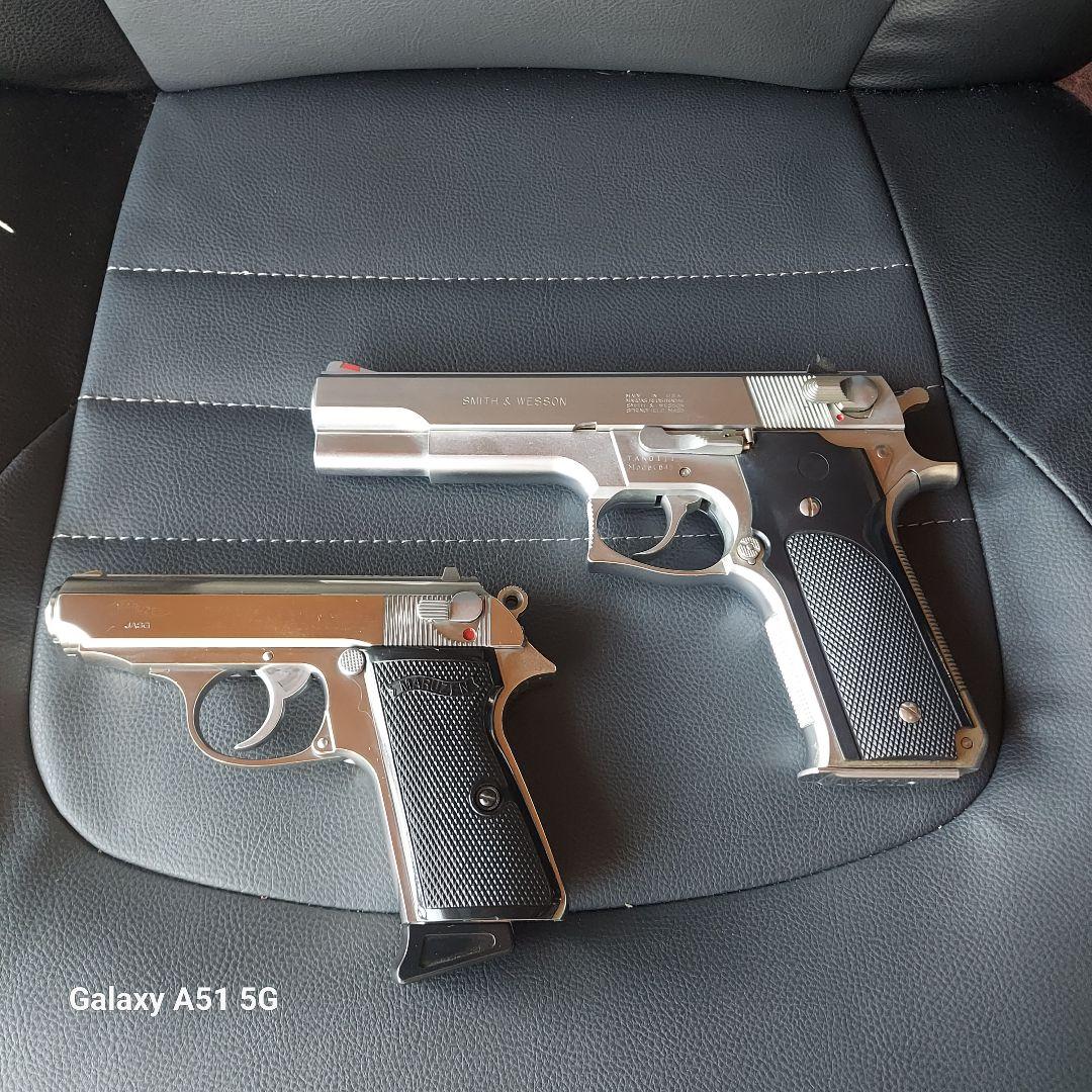 MGC製 M645 マルゼン ワルサー PPKシルバー ガスガン セット MGC製