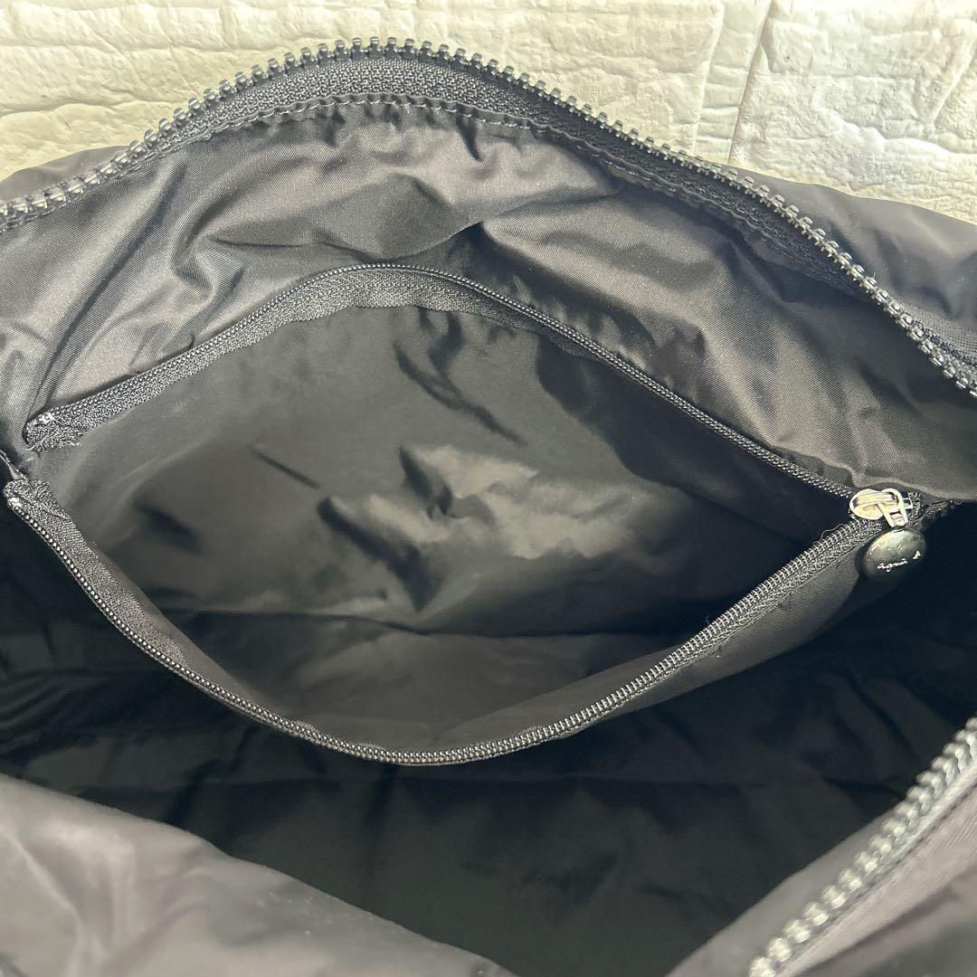 【タグ付き未使用品】アニエスベー　ボヤージュ　ショルダーバッグ　ナイロン　黒