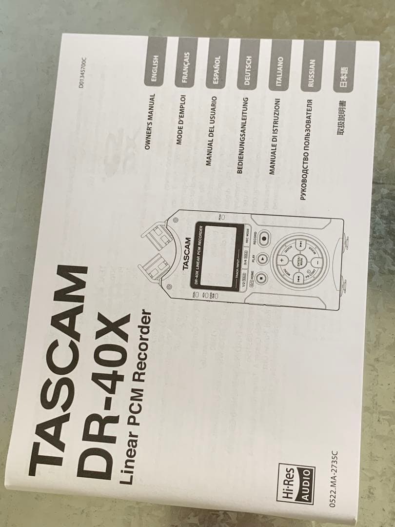 配信機器・PA機器・レコーディング機器 TASCAM DR-40X