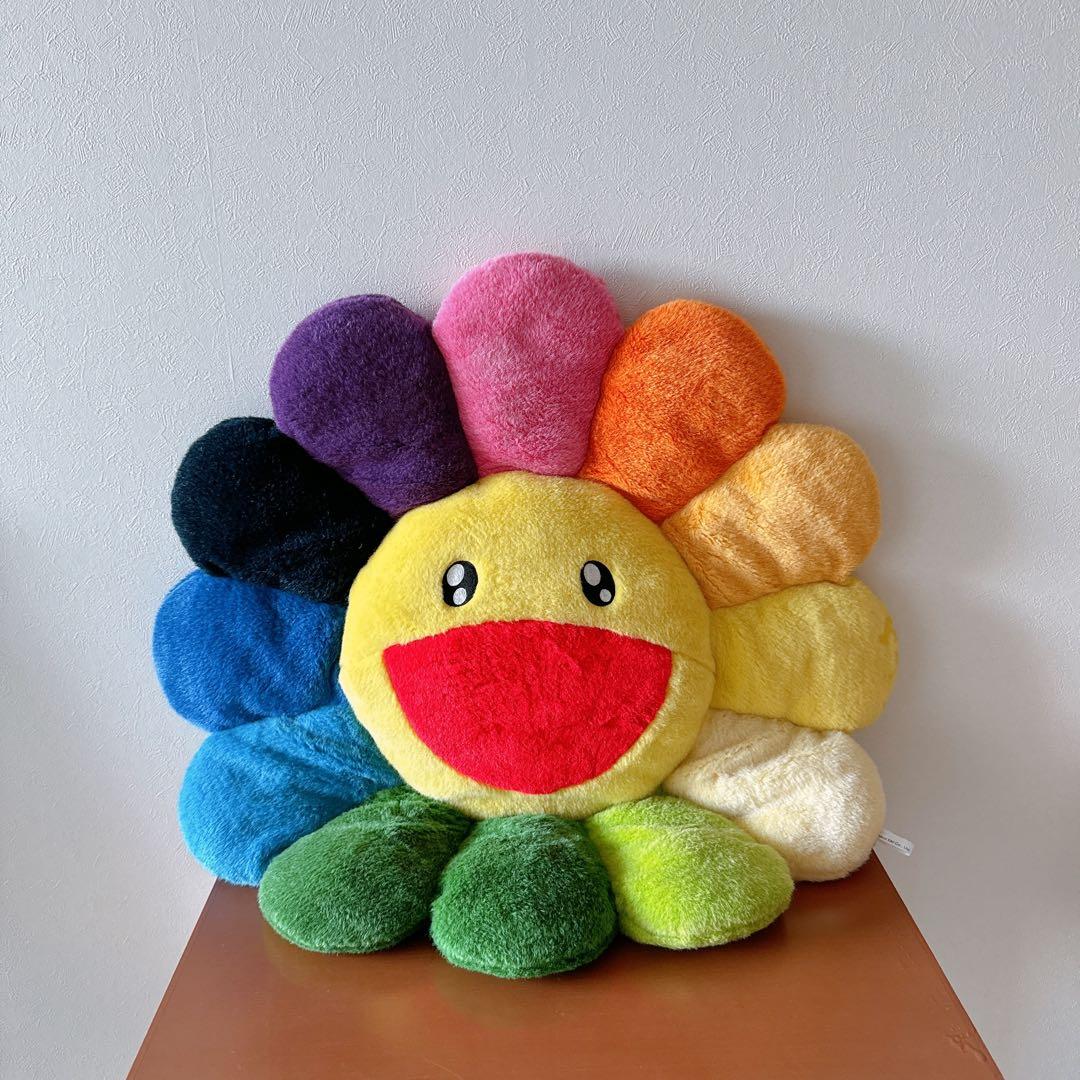 新品 未使用 村上隆 フラワー クッション 2M お花 ポスター ぬいぐるみ