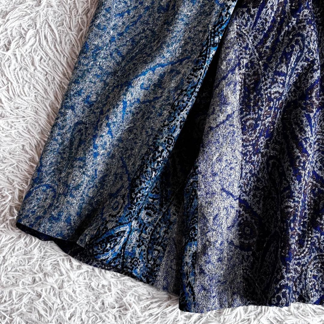 ワイズ ペイズリー ジャガード ワイドパンツ ガウチョ スカーチョ レア 希少