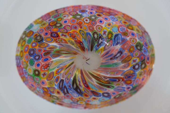 ベネチアンガラス ミルフィオリ プレート ムリーネ ヴェネツィアン
