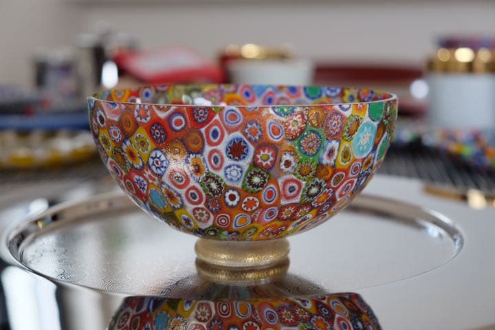 ベネチアンガラス ミルフィオリ プレート ムリーネ ヴェネツィアン