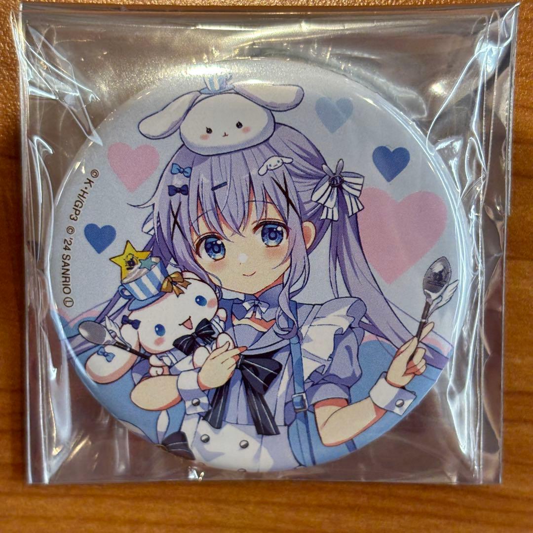 ごちうさ ご注文はうさぎですか？ チノ サンリオコラボ 缶バッジ