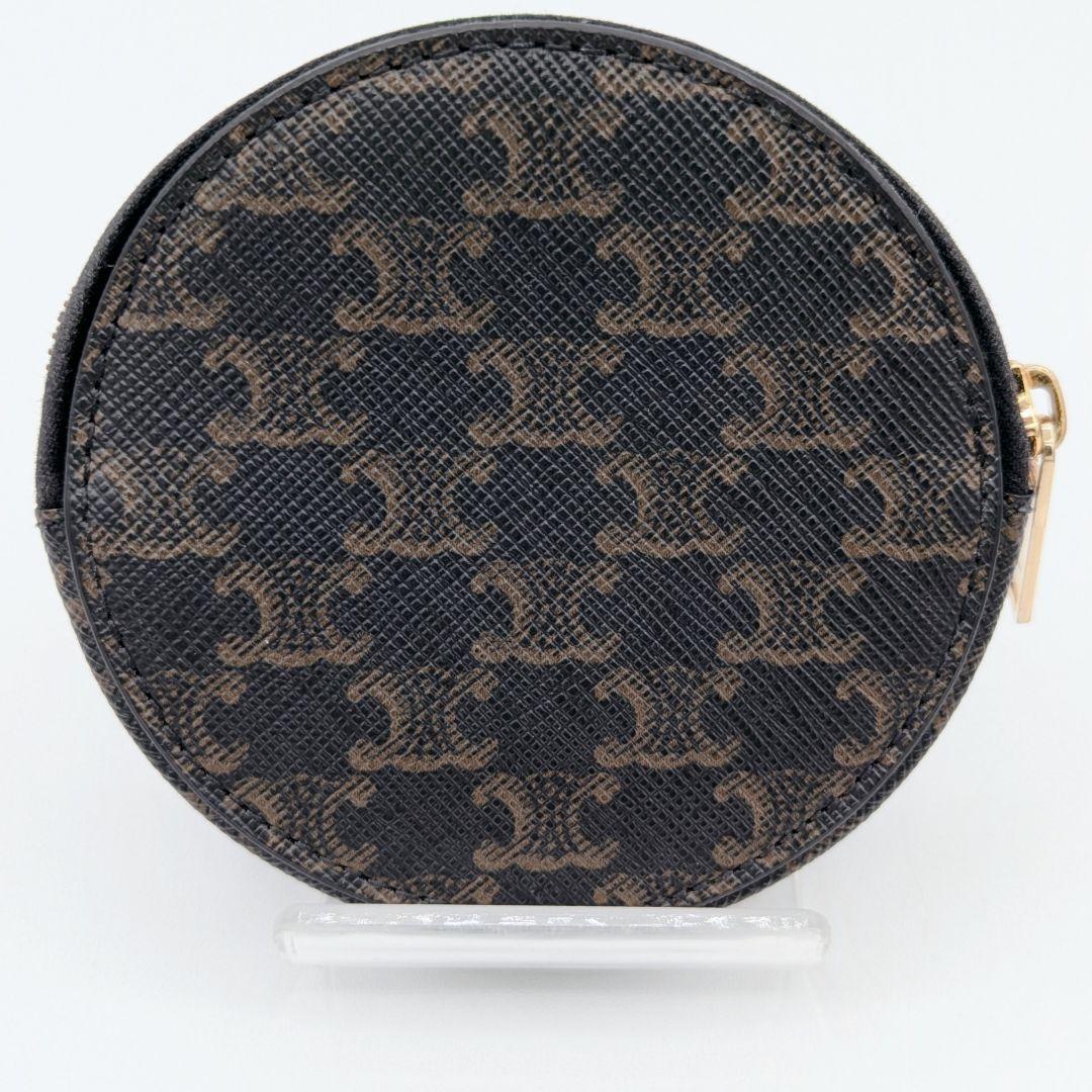 CELINE セリーヌ トリオンフ PVC レザー ケース ブラウン