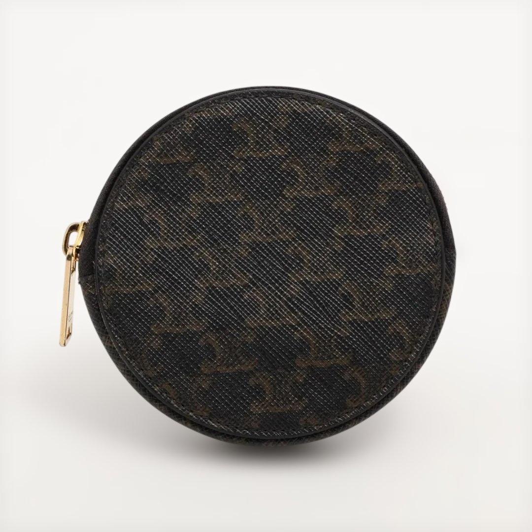 CELINE セリーヌ トリオンフ PVC レザー ケース ブラウン