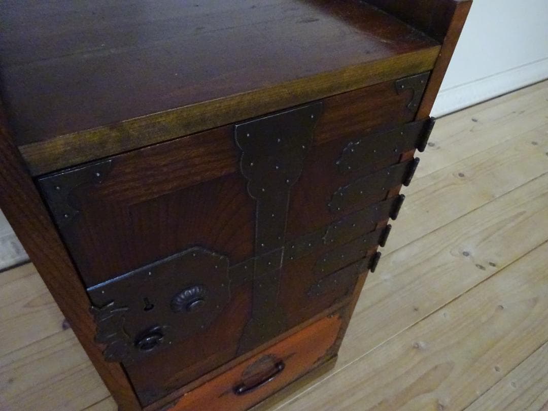 時代箪笥 船箪笥 帳場箪笥 重厚金具 小物収納 古民家家具