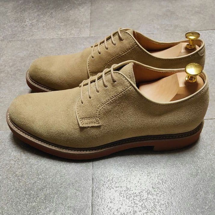 【REGAL】未使用品 リーガル プレーントゥスウェードシューズ サンドベージュ