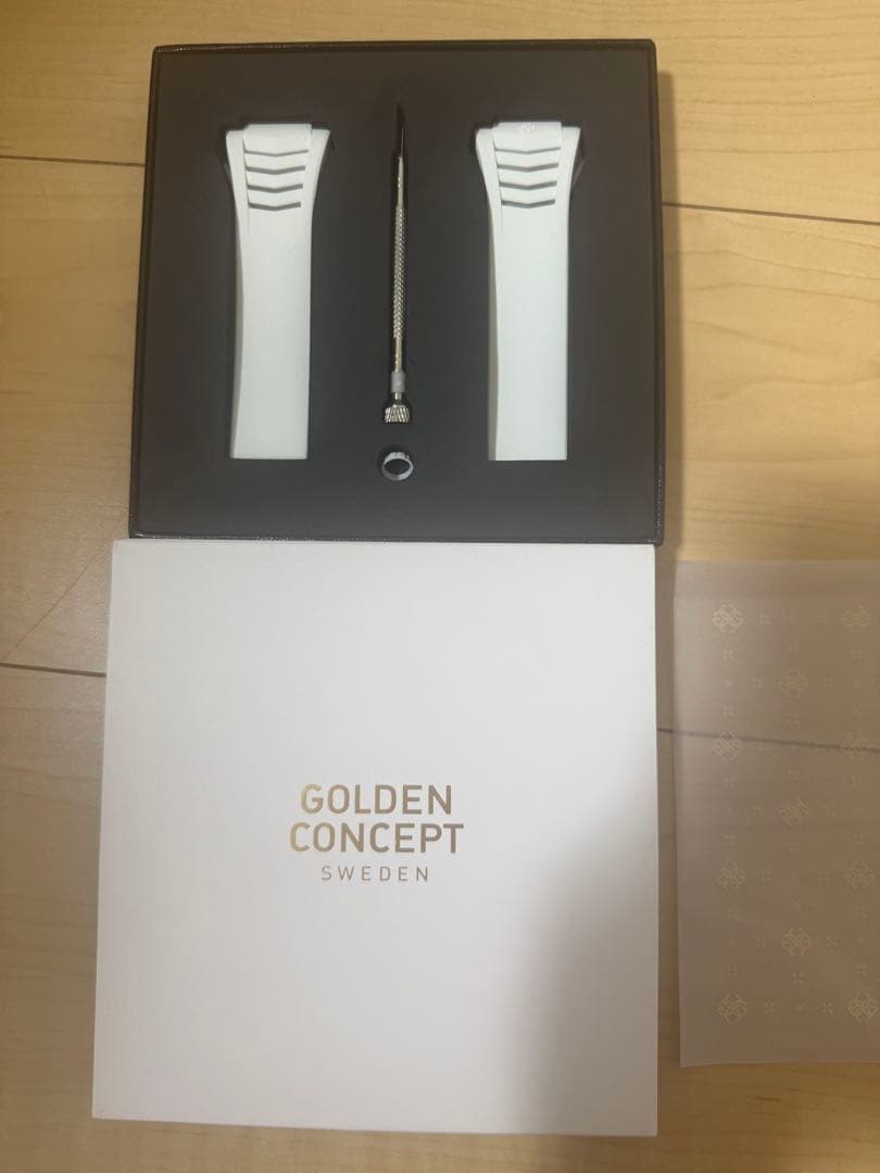 本日限定価格 GOLDEN CONCEPT ホワイトラバーベルトセット未使用
