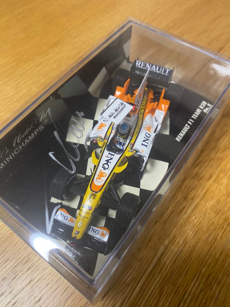 1/43 MINICHAMPS RENAULT F1アロンソサイン入り未展示品