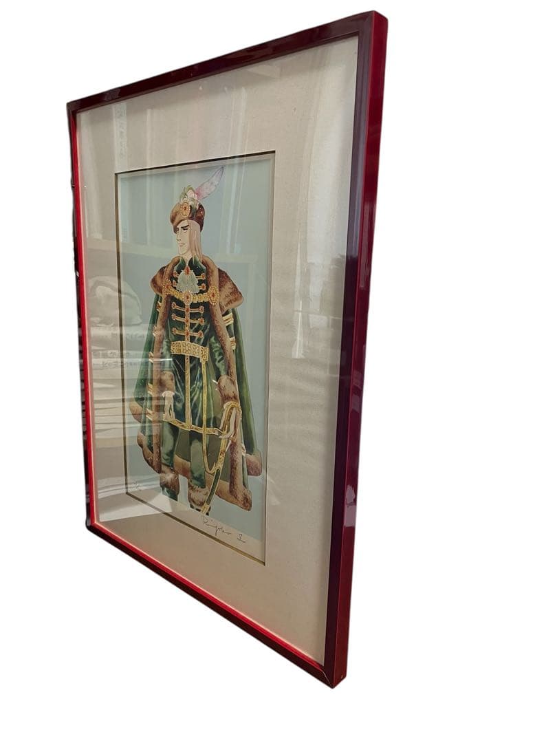 池田理代子「オルフェウスの窓」直筆サイン入 リトグラフ 額装