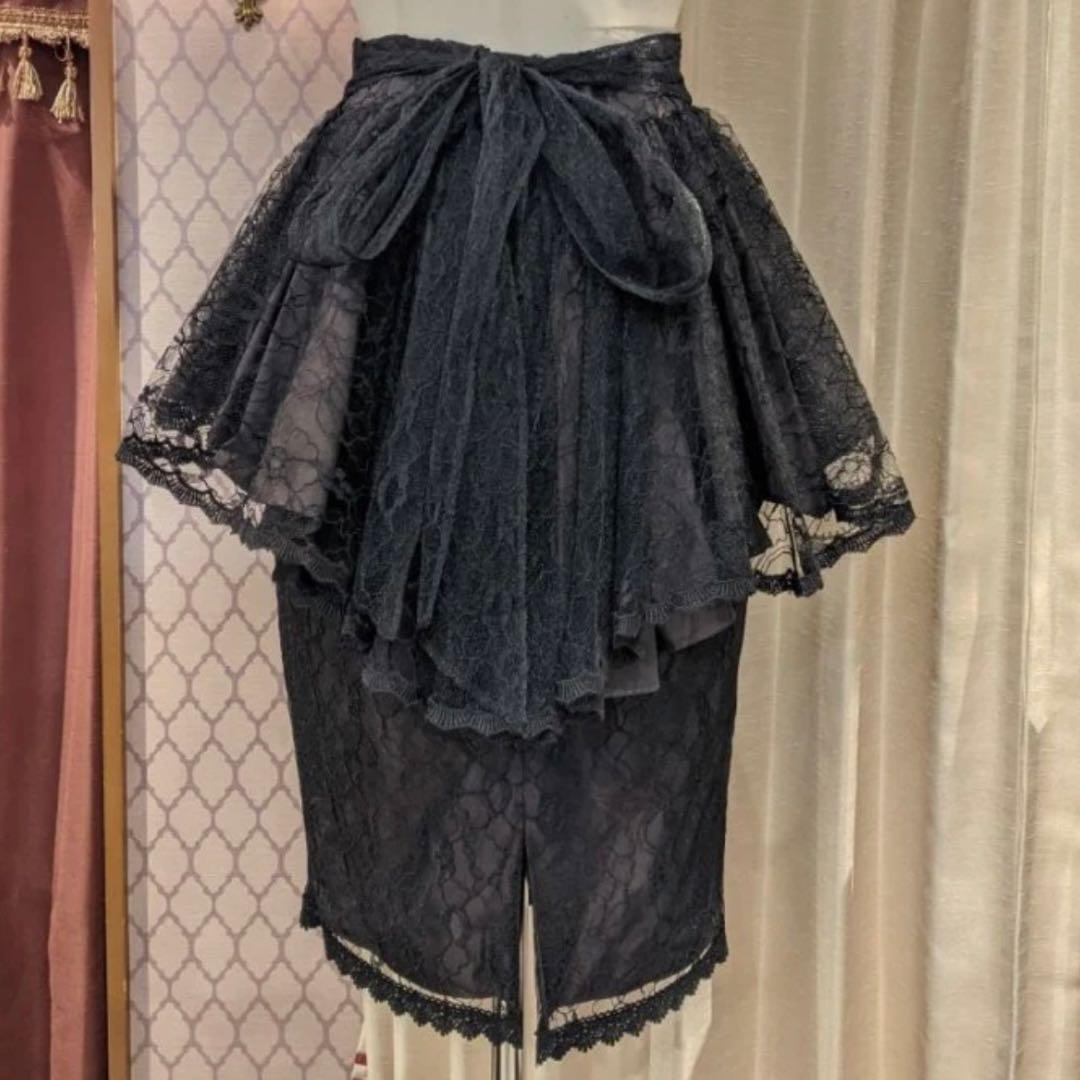 abilletage アビエタージュ　フィッシュテールぺプラムスカート　ボルドー