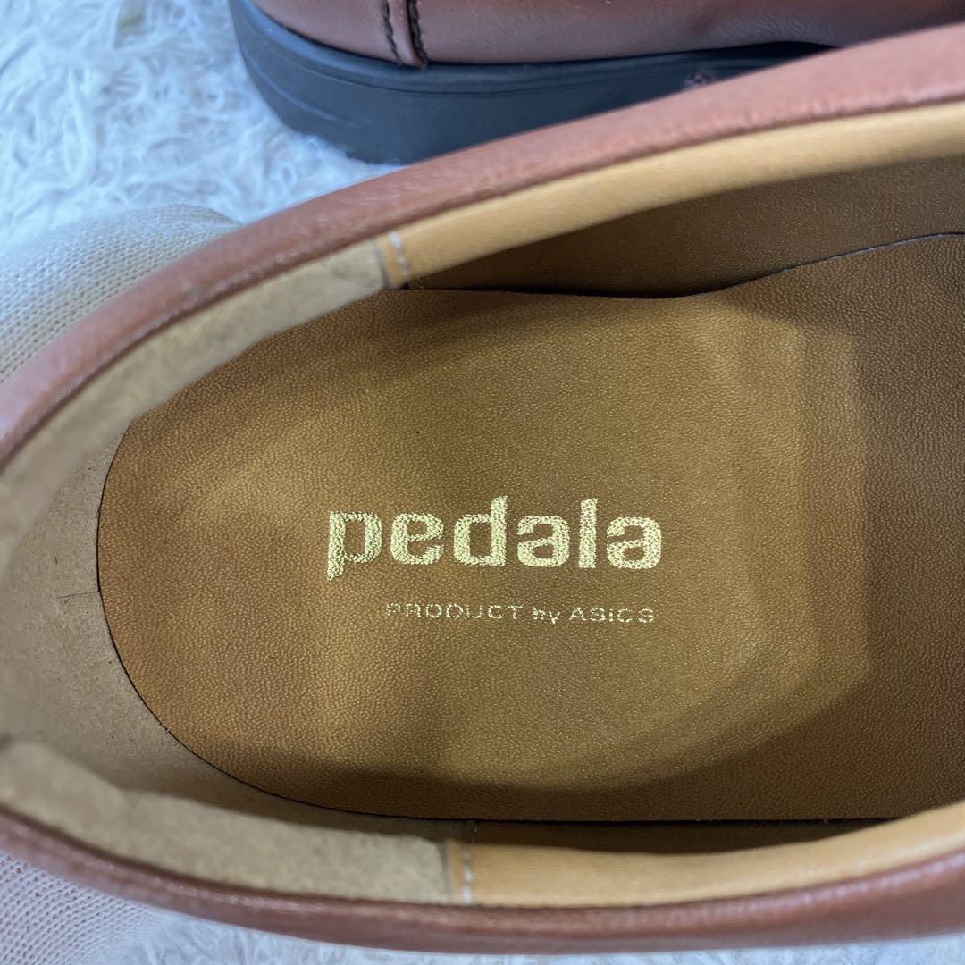 ◎新品タグ付き ペダラ レザー27.0cm 3E ブラウン 撥水 日本製 1