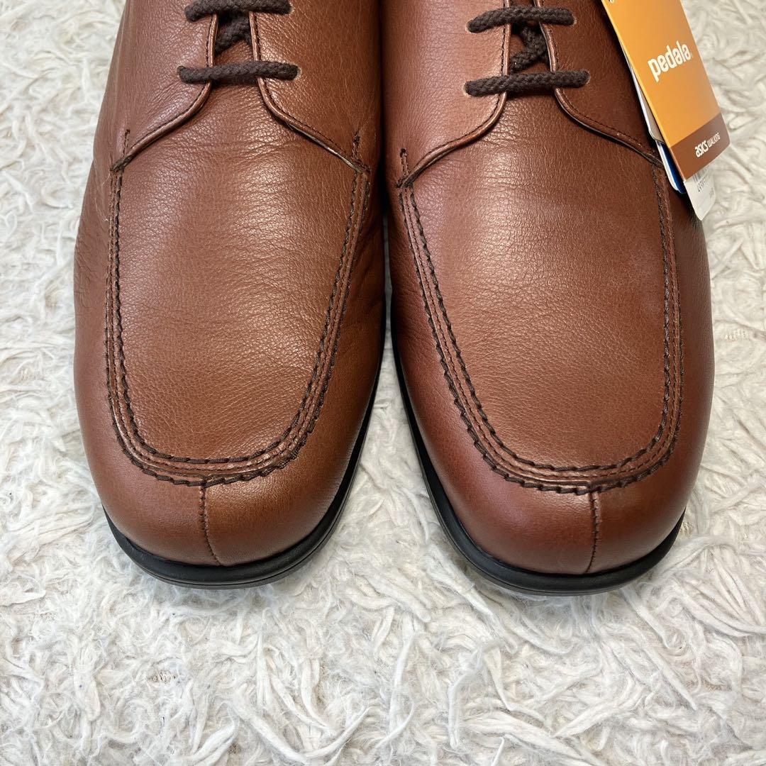◎新品タグ付き ペダラ レザー27.0cm 3E ブラウン 撥水 日本製 1