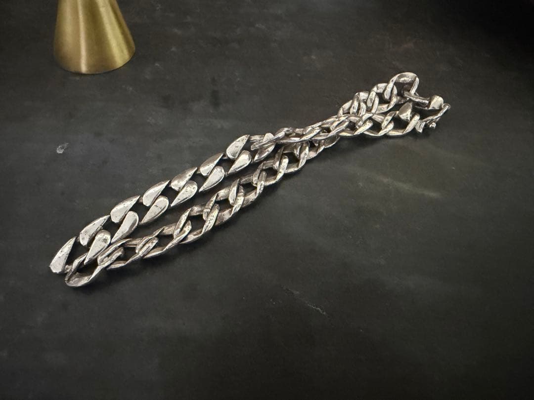 ヴィンテージ　イタリア　アンティーク　シルバー　925 ブレスレット　喜平