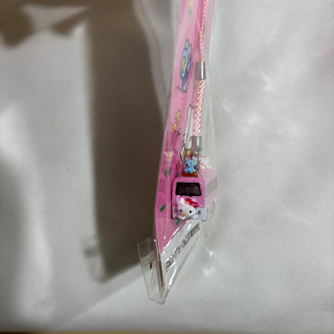 ハローキティ バス型ストラップ ピンク