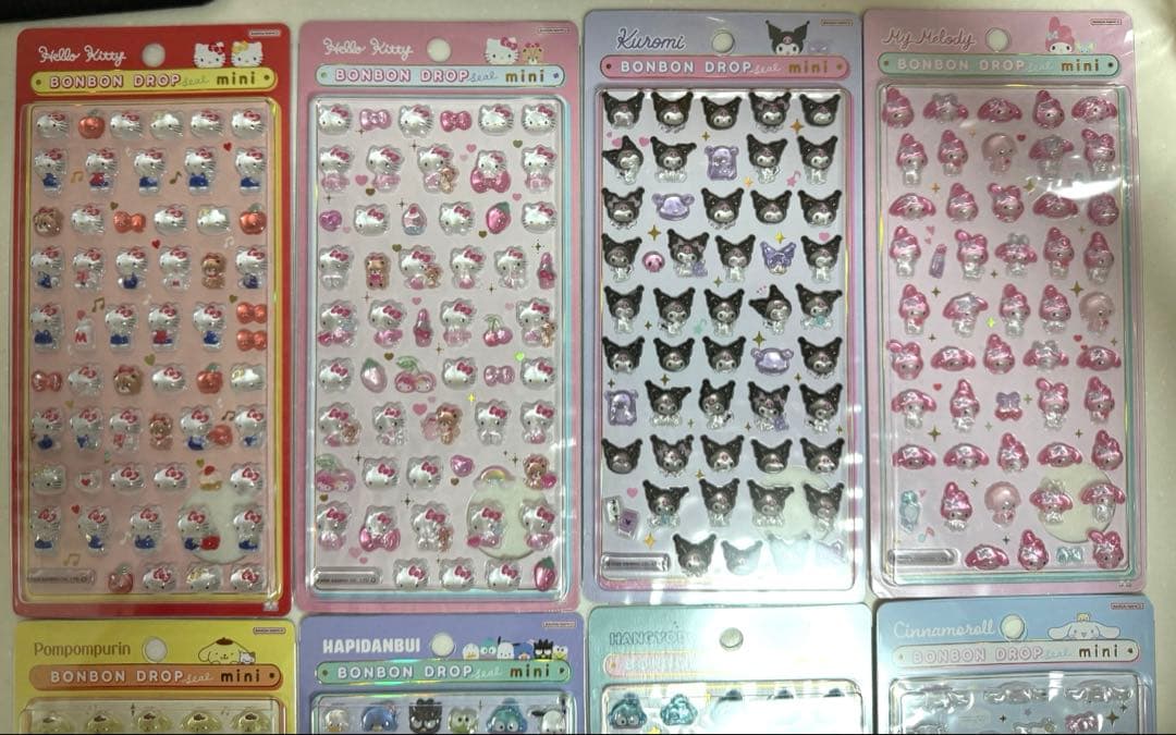 【正規品】ボンボンドロップシール　サンリオ　ミニ　8種セット