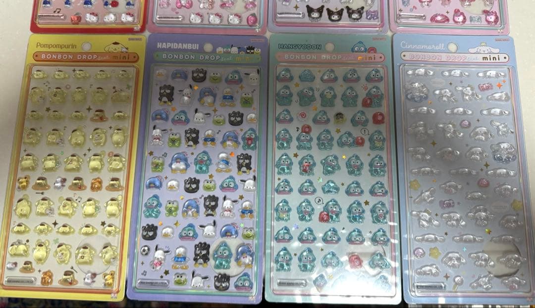 【正規品】ボンボンドロップシール　サンリオ　ミニ　8種セット