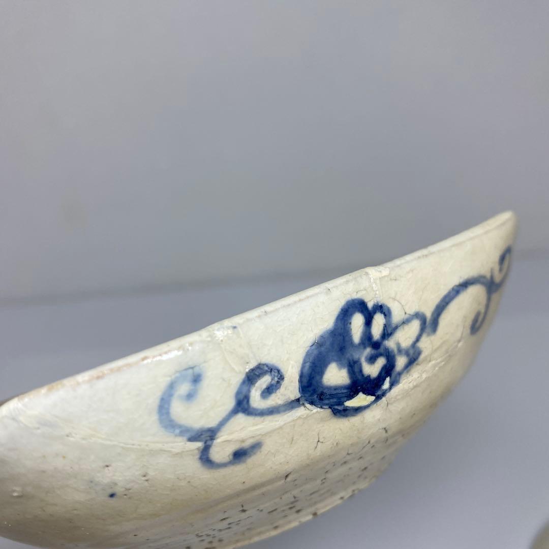 尾形乾山染付皿5枚共箱トヒオ東さ7-0323☆2F