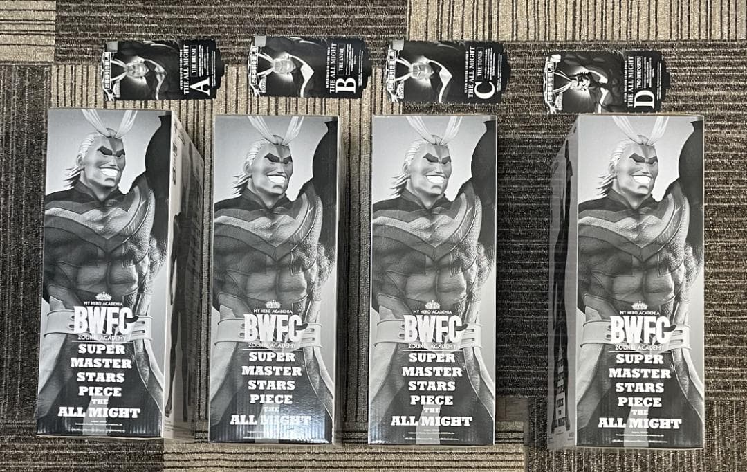 僕のヒーローアカデミア 一番くじ SMSP オールマイト　全4種セット　半券付き