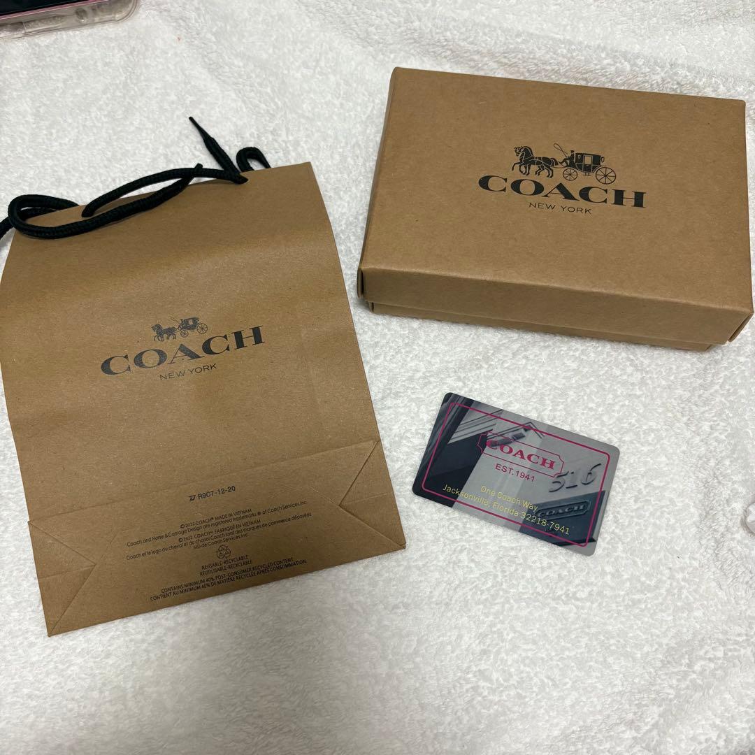 ❤️ラスト1点❤️ COACH 花柄 二つ折り財布 保存袋・箱付き