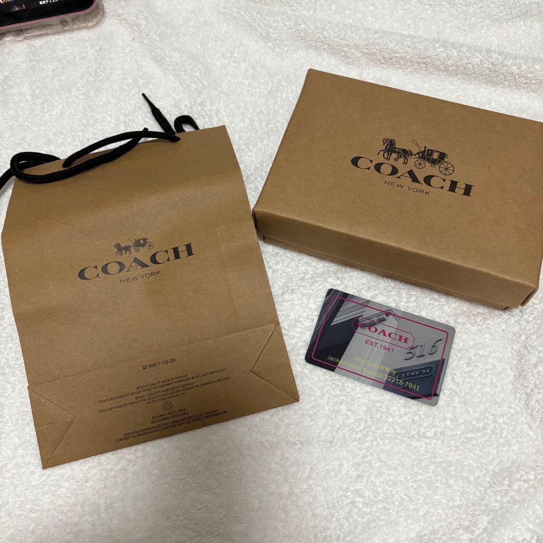 ❤️ラスト1点❤️ COACH 花柄 二つ折り財布 保存袋・箱付き