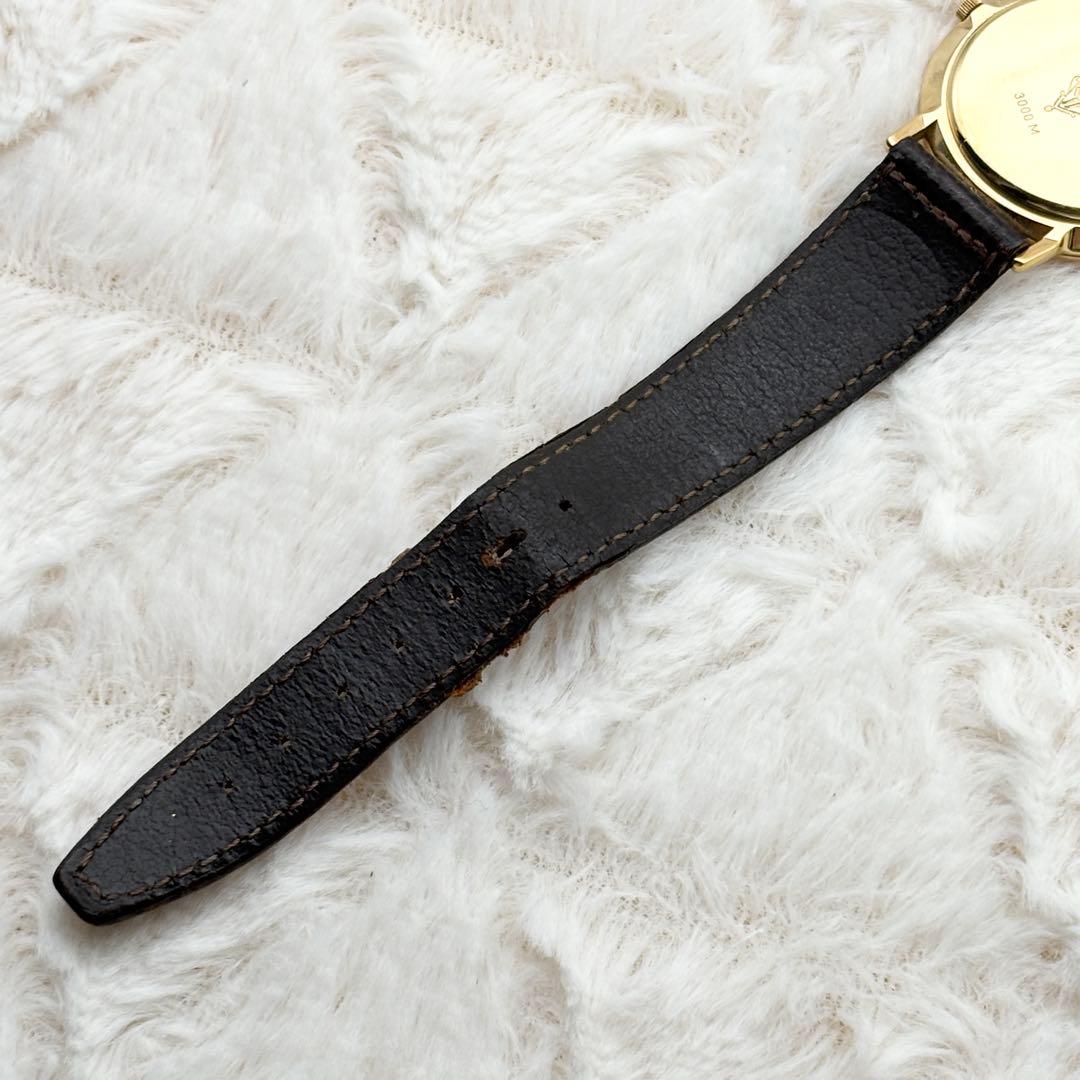 【新品電池/稼働】 GUCCI 3000M シェリー メンズ ゴールド