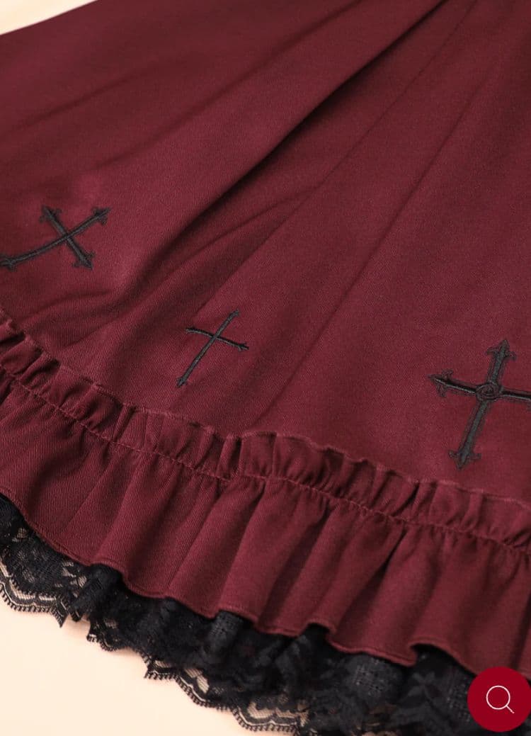 Amavel Rose Croix スカート ボルドー 新品 ノエミー