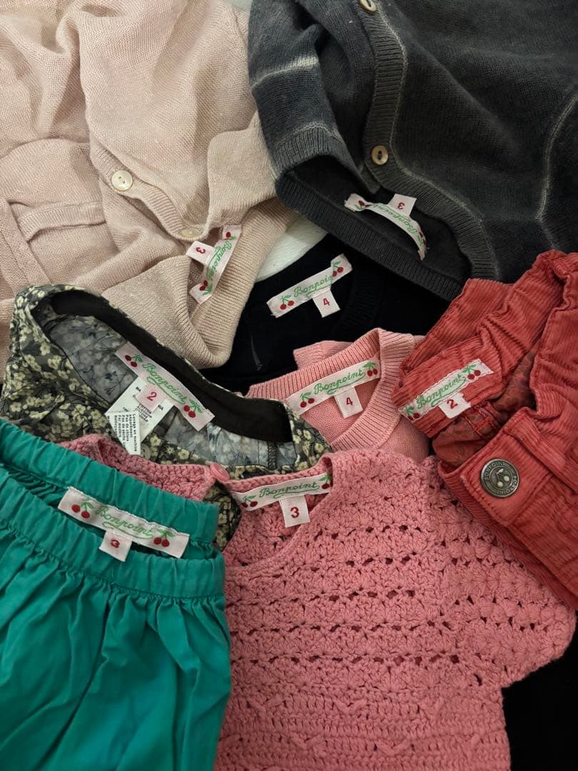 【４９枚まとめ売り】　Bonpoint 女の子用　子供服 80〜100サイズ