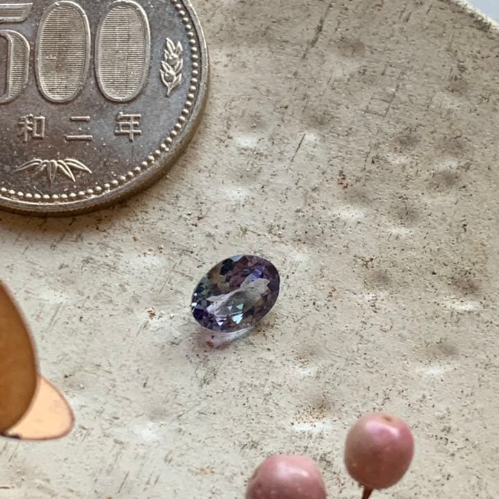 格安！多色性が美しいタンザナイトスクエアルース1.1ct