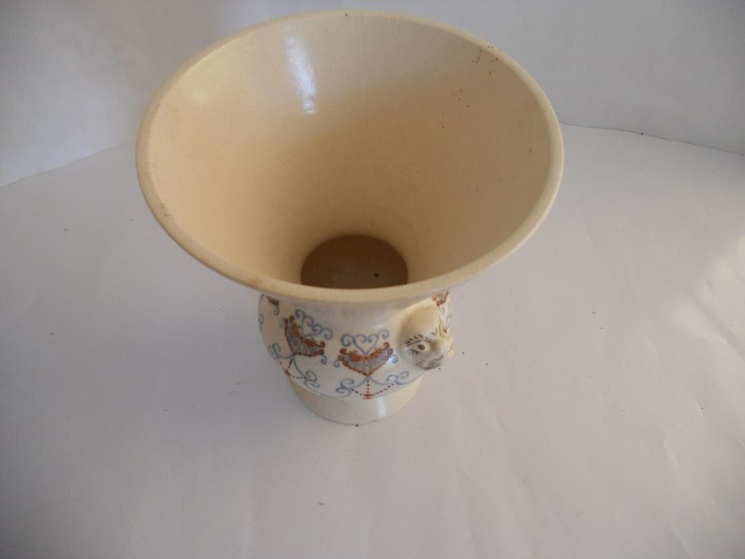 永観 仁清写 尊式 花生 平安 永観 造 骨董品 花瓶 花器 です。