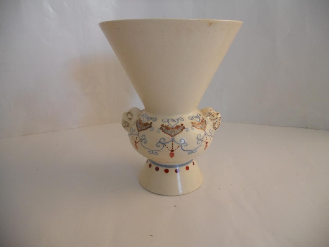 永観 仁清写 尊式 花生 平安 永観 造 骨董品 花瓶 花器 です。