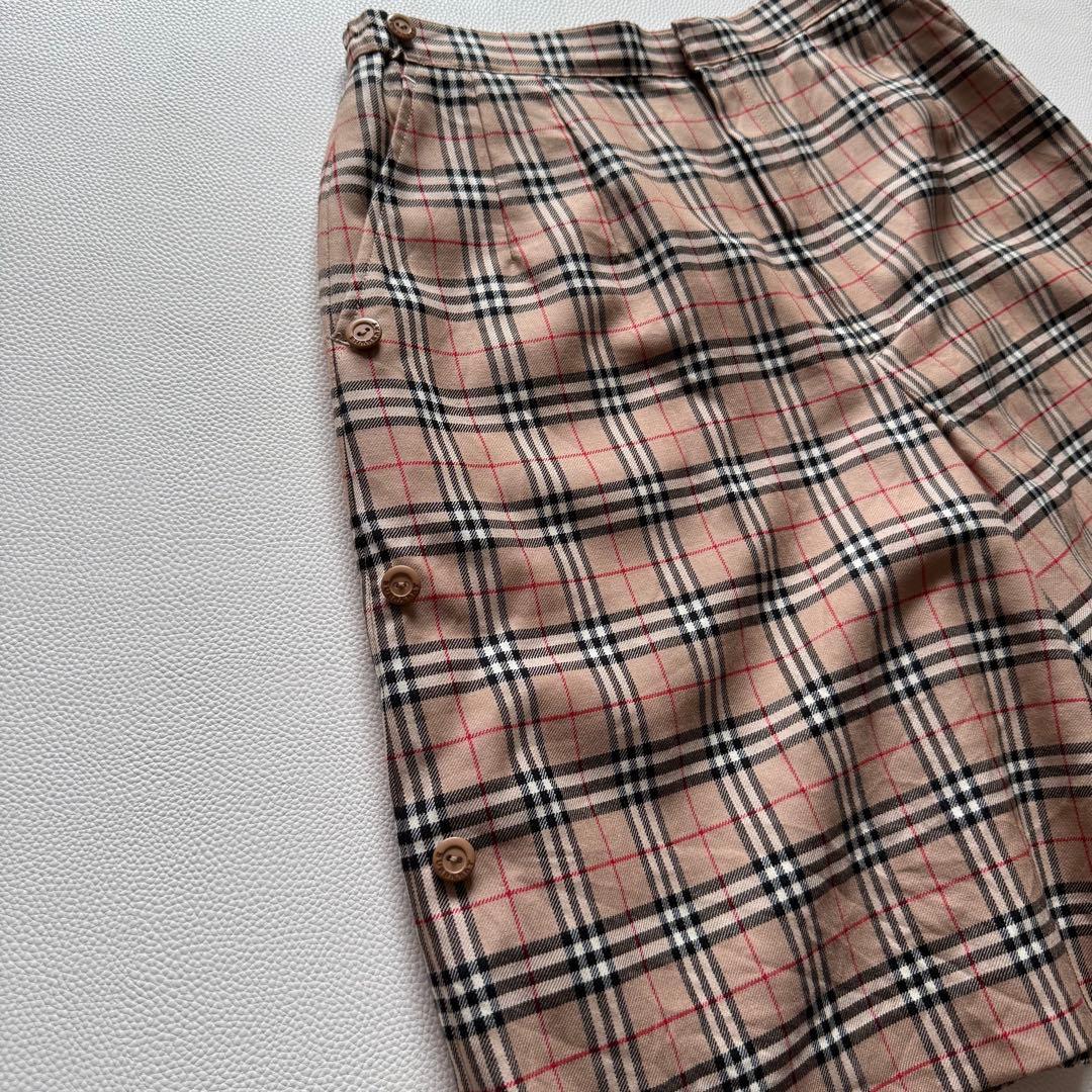 古着 BURBERRY GOLF 三陽商会 ノバチェック ウール キュロット