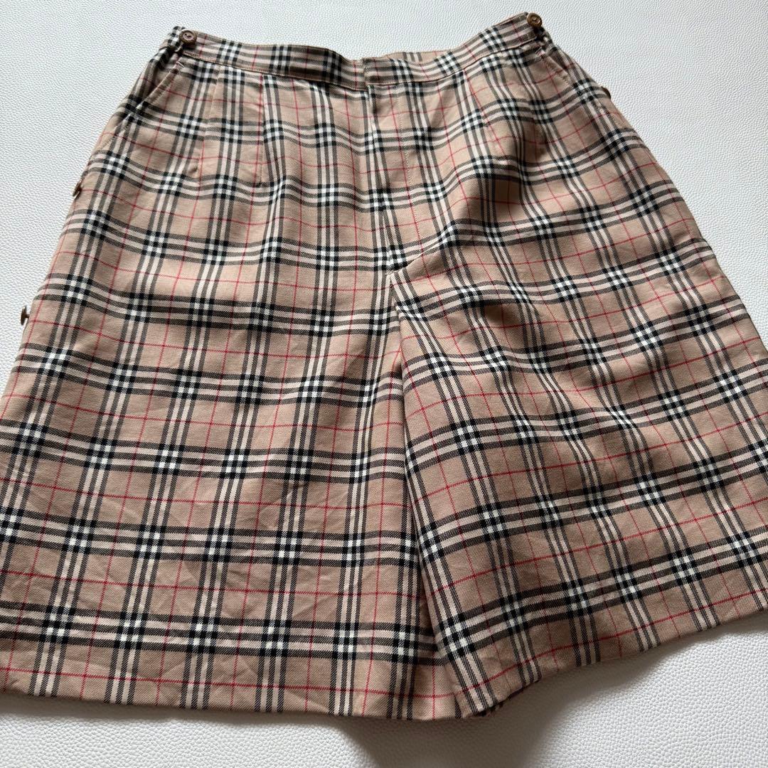 古着 BURBERRY GOLF 三陽商会 ノバチェック ウール キュロット