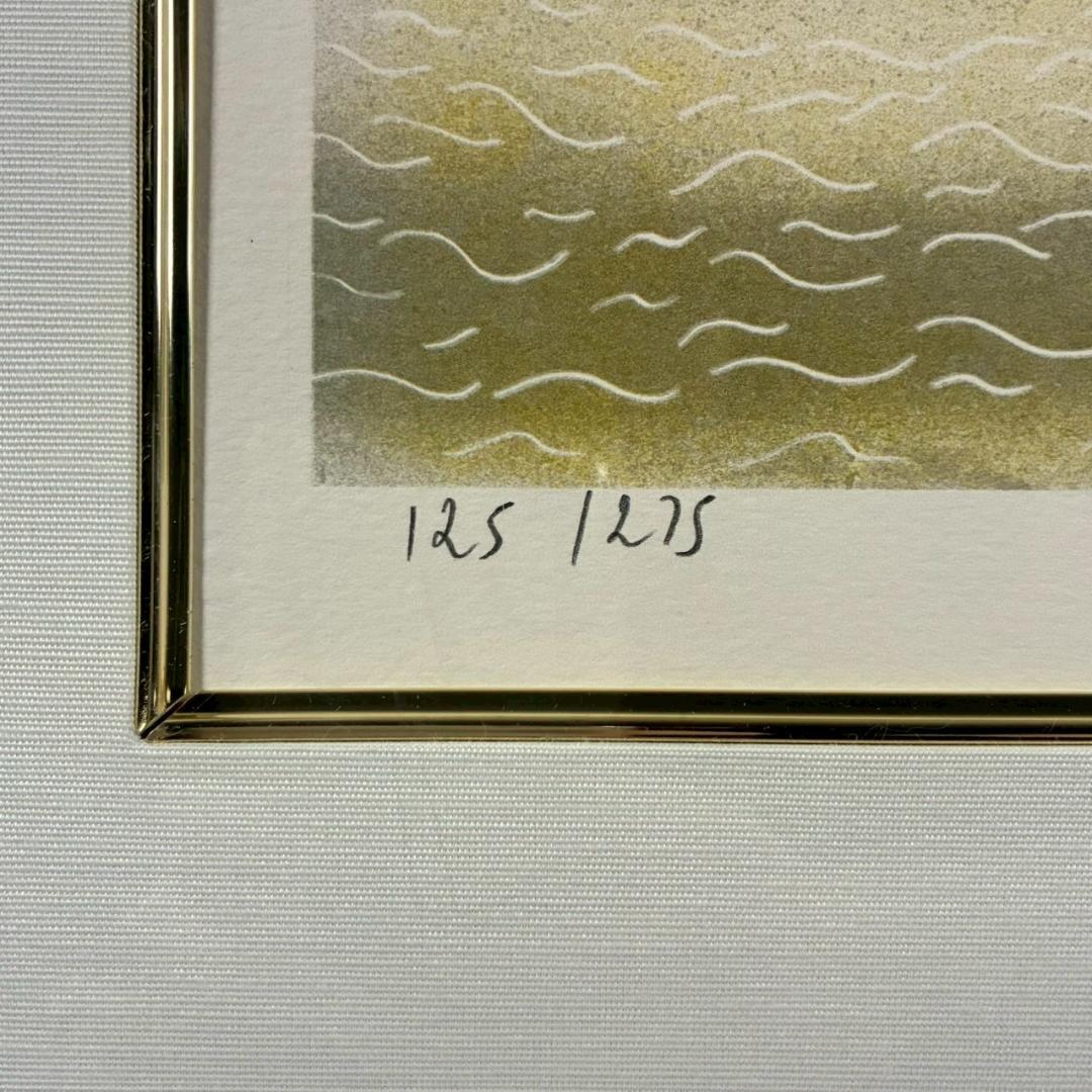 イザベル・バイレン「ベニス」リトグラフ 直筆サイン入り 額縁入り