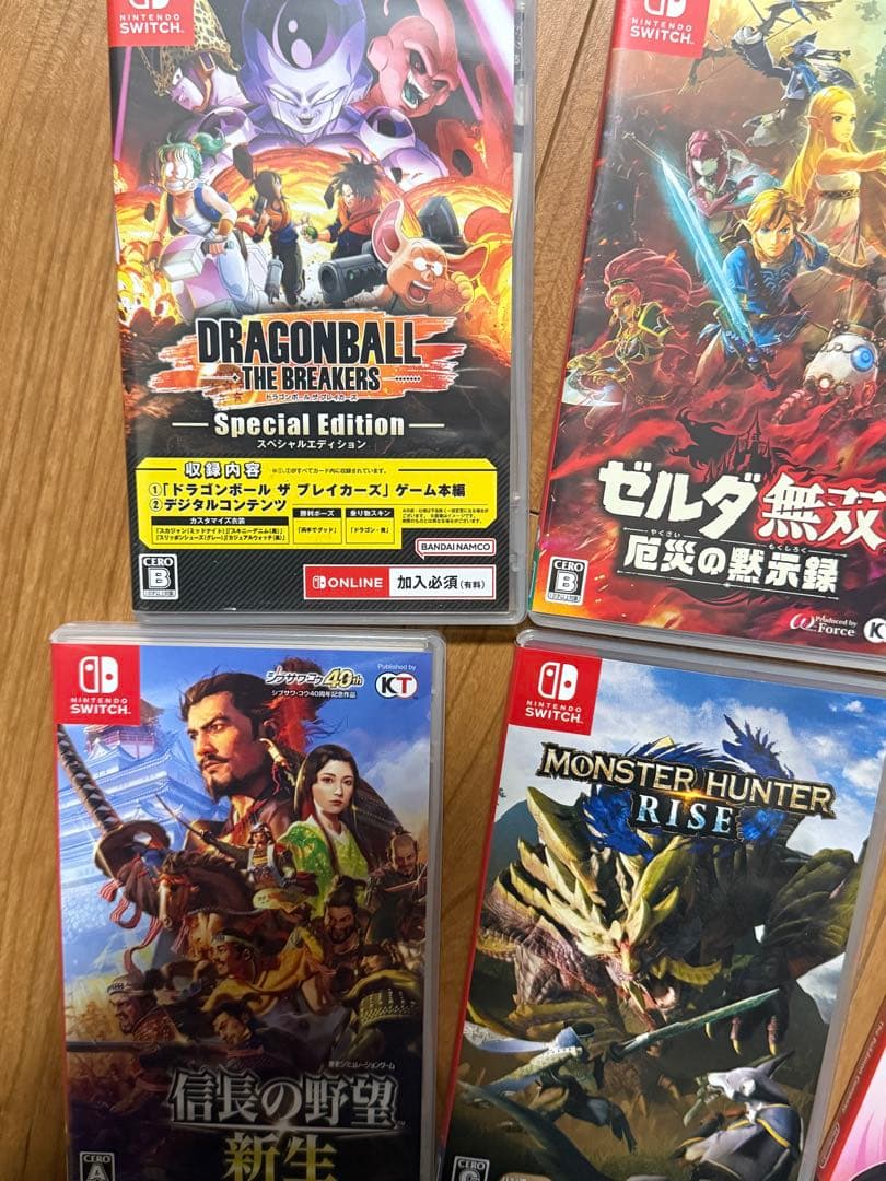 ス*ン様 任天堂スイッチソフト9セットポケモンゼルダ信長の野望ドラゴンボール鬼滅