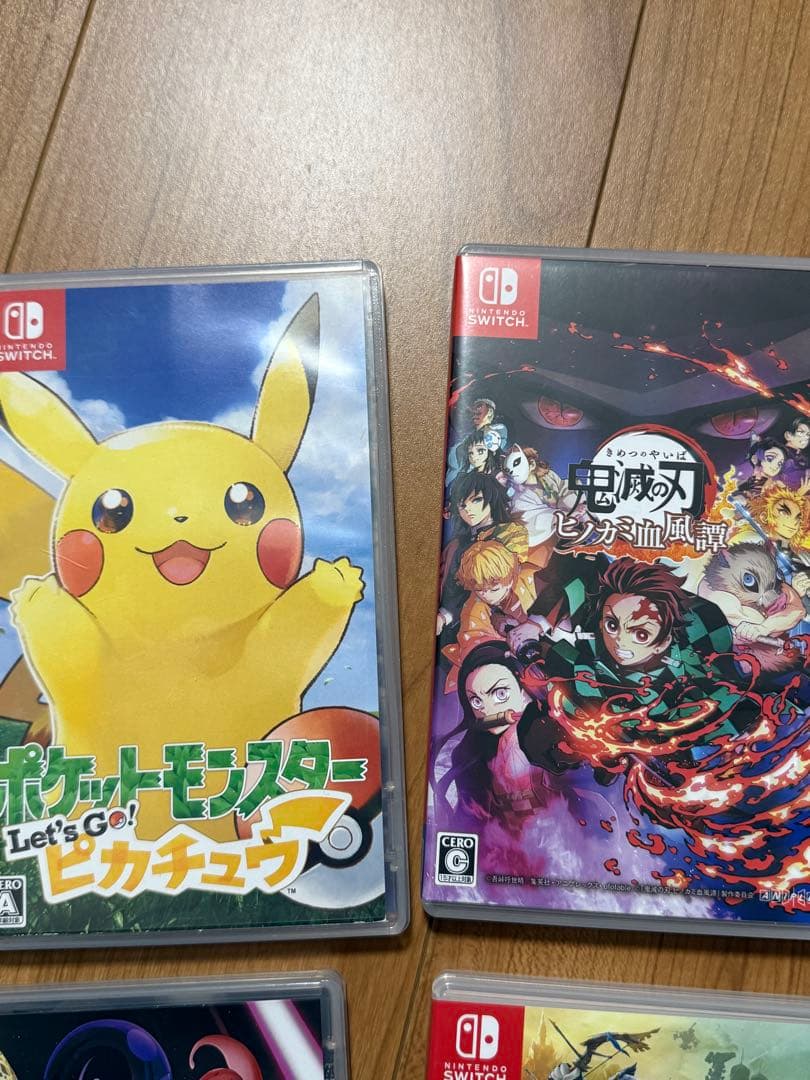 ス*ン様 任天堂スイッチソフト9セットポケモンゼルダ信長の野望ドラゴンボール鬼滅