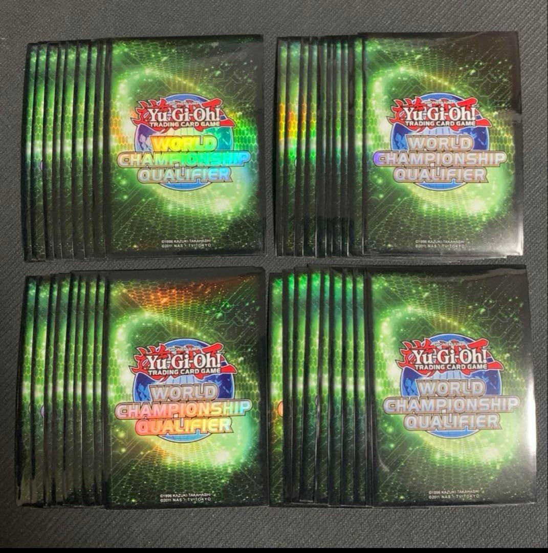 遊戯王 スリーブWCQ WORLD CHAMPIONSHIP 2013 緑80枚