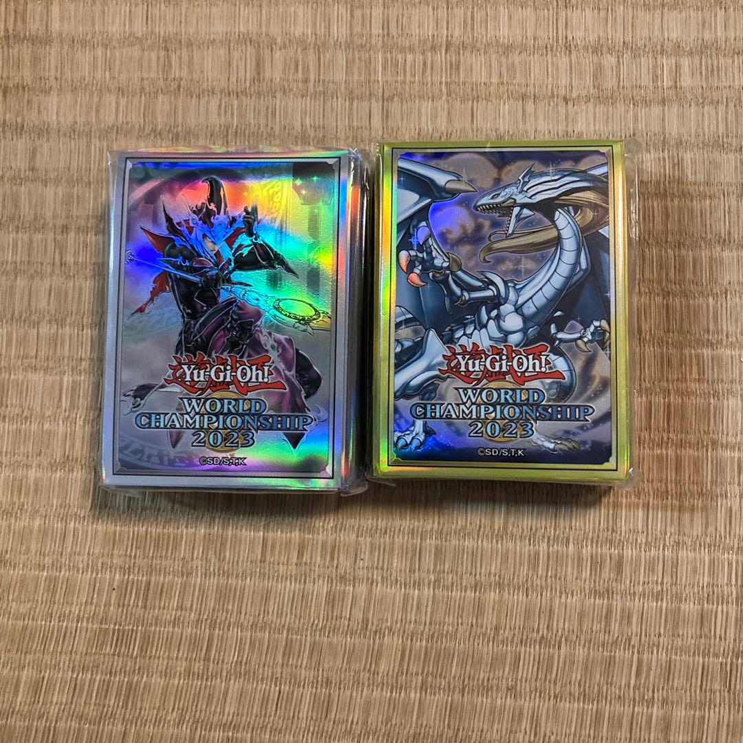遊戯王WCS2023 伝説の闇の魔導師 伝説の白き龍 デュエルセット スリーブ