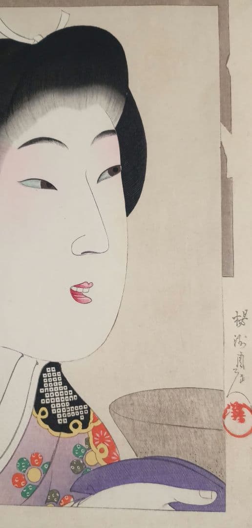 浮世絵版画、時代かがみ（寛文の頃)橋本周延画明治30年6月5