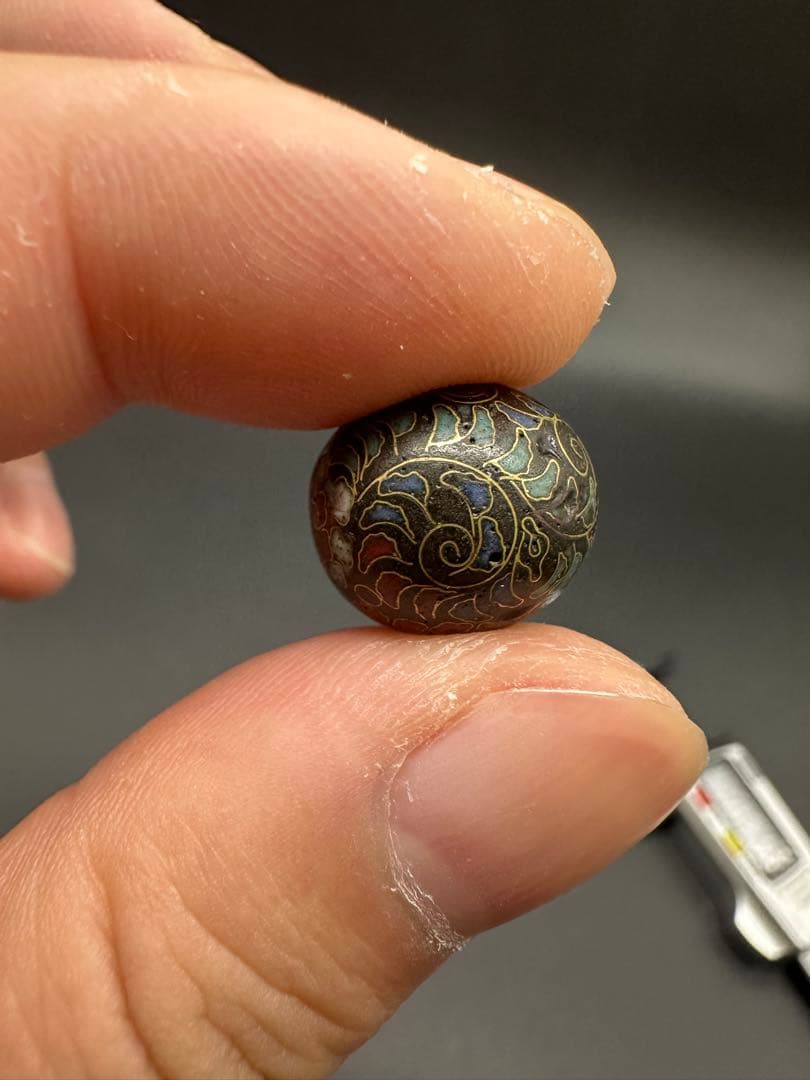 七宝焼 緒締 骨董古美術