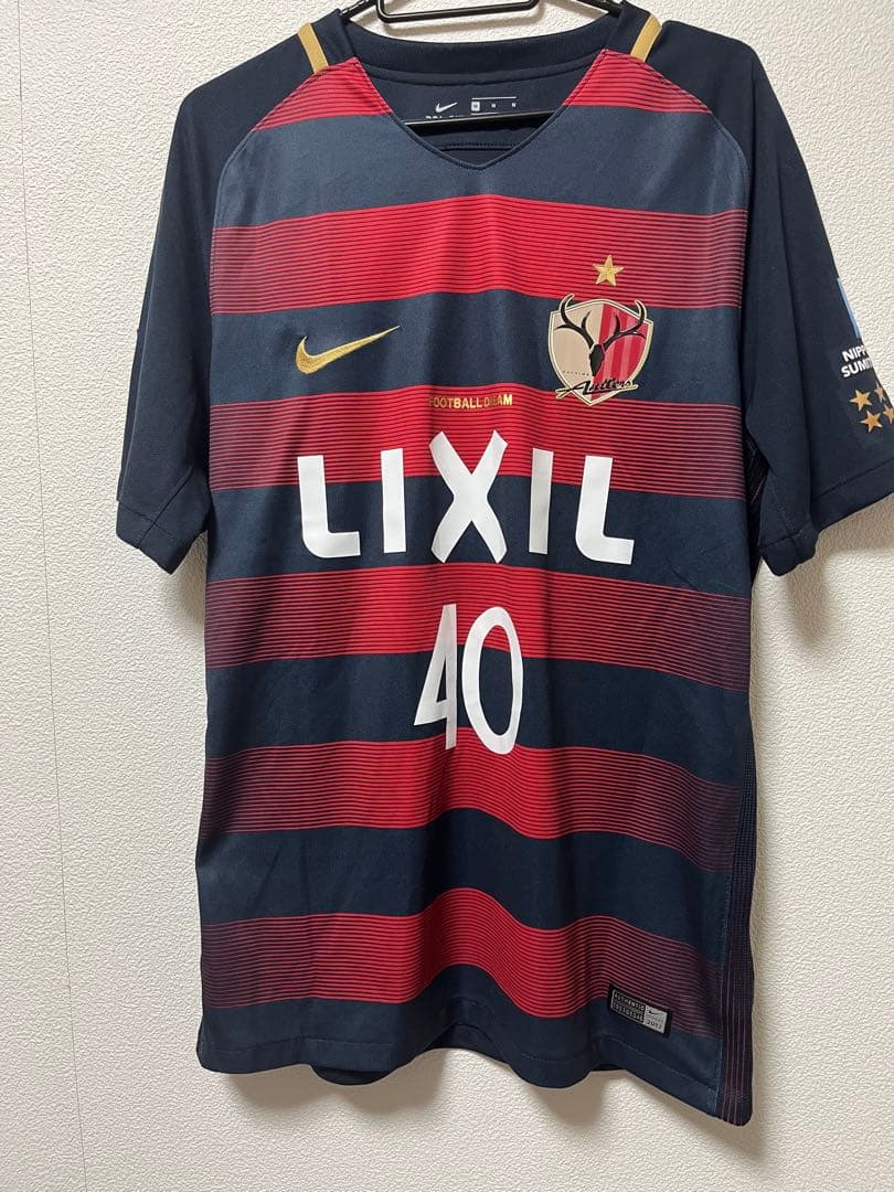 極美品 NIKE ナイキ 鹿島アントラーズ 小笠原満男 ユニフォーム L 極