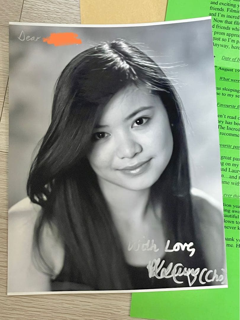 ハリーポッター チョウ・チャン 直筆サイン ケイティ・リュウ・ロング 2005年