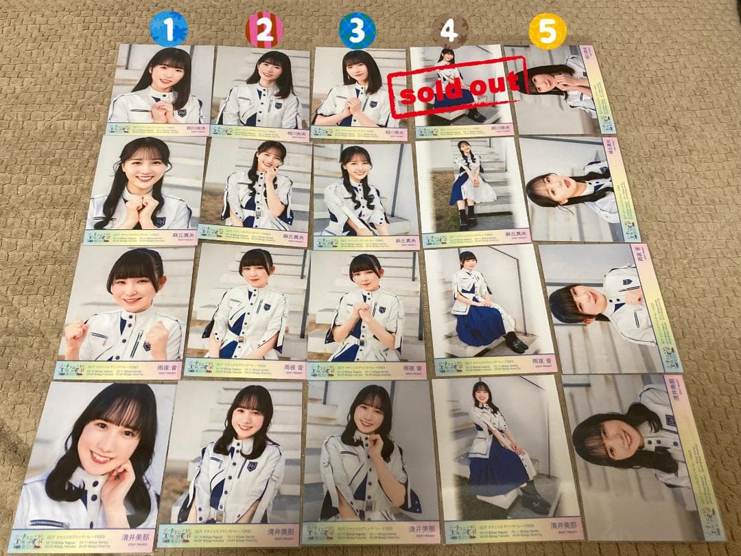 ナナニジ　22/7　11th衣装　ブロマイド　バラ売り