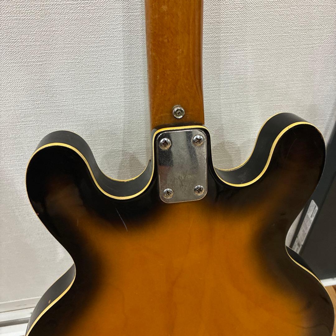 【ジャンク】Sekova サンバースト セミアコースティックギター