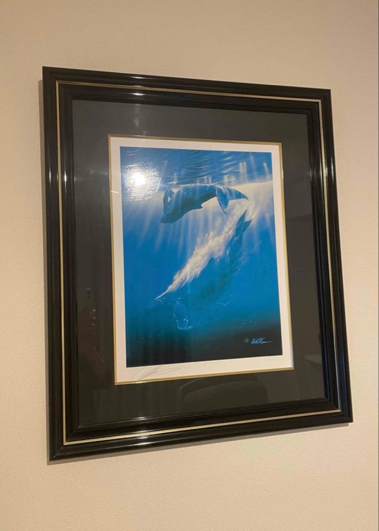 ラッセン ホエールソング シルクスクリーンアート 版画 ZY4025259902