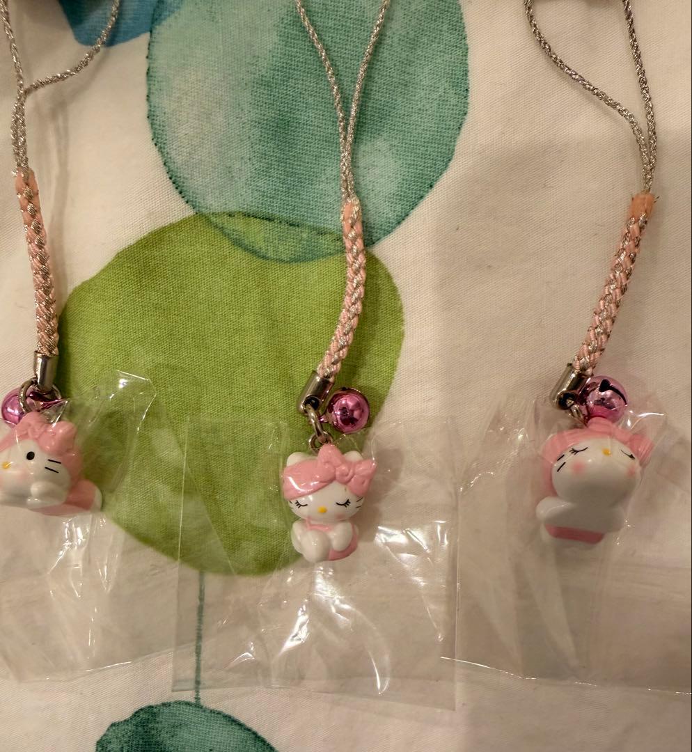 【新品未開封】ハローキティ バスタイム お風呂 根付 ストラップ 5点