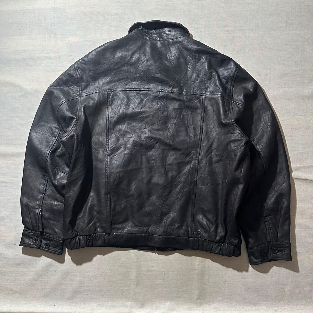 00s CHAPS チャップス ラムレザー スウィングトップ レザージャケット