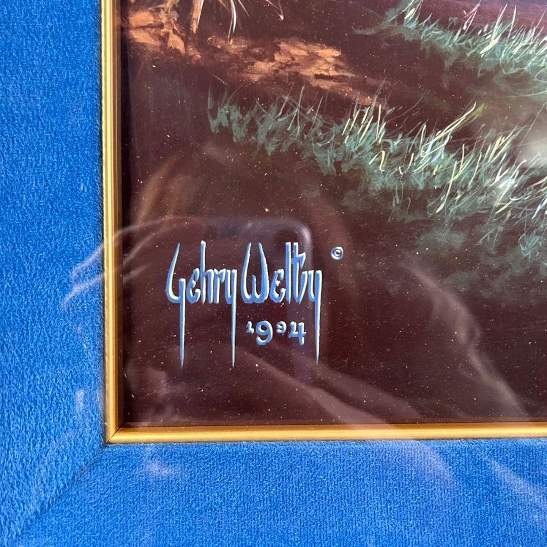 ゲーリー・ウェルティー「ウインドブロー」シルクスクリーン 直筆