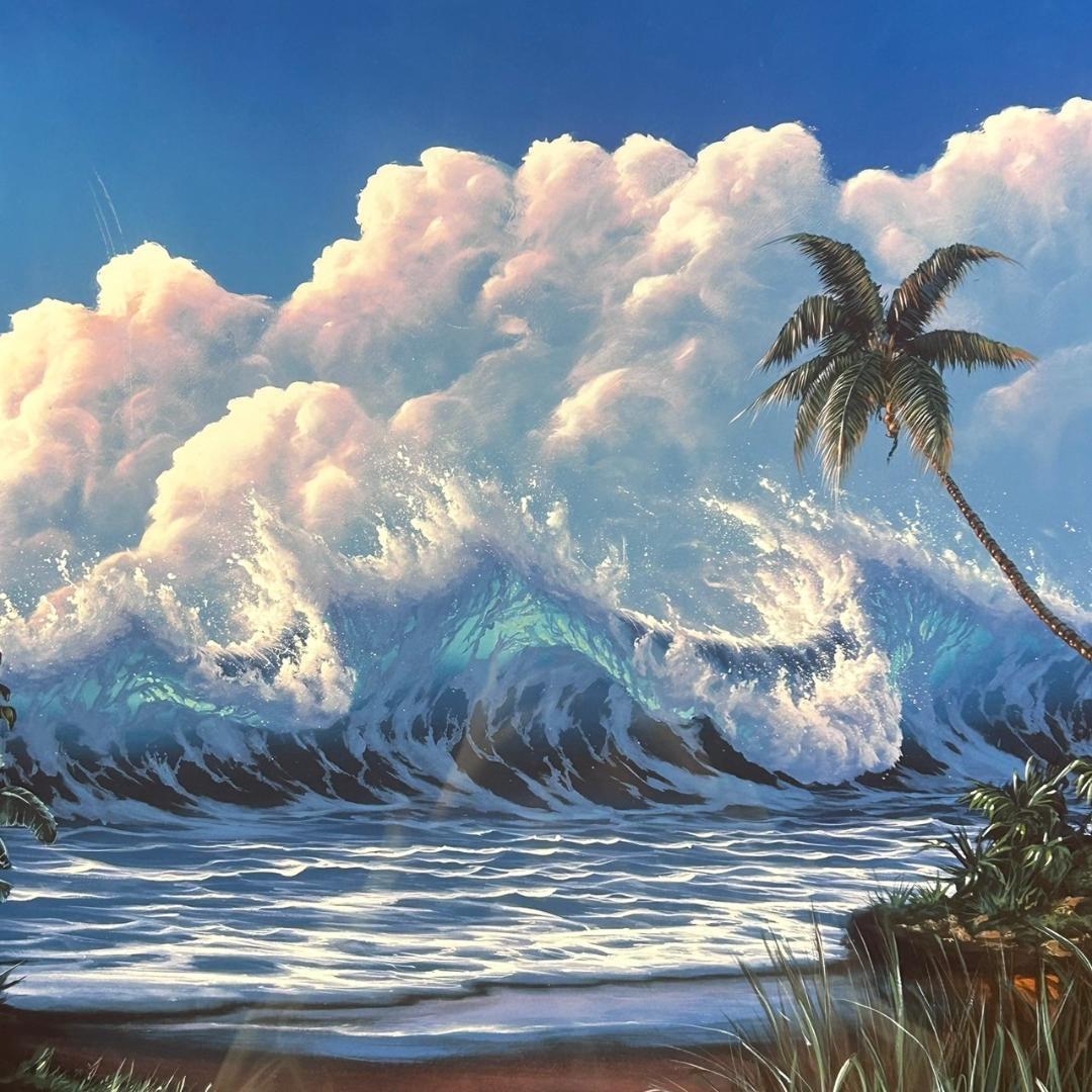 ゲーリー・ウェルティー「ウインドブロー」シルクスクリーン 直筆